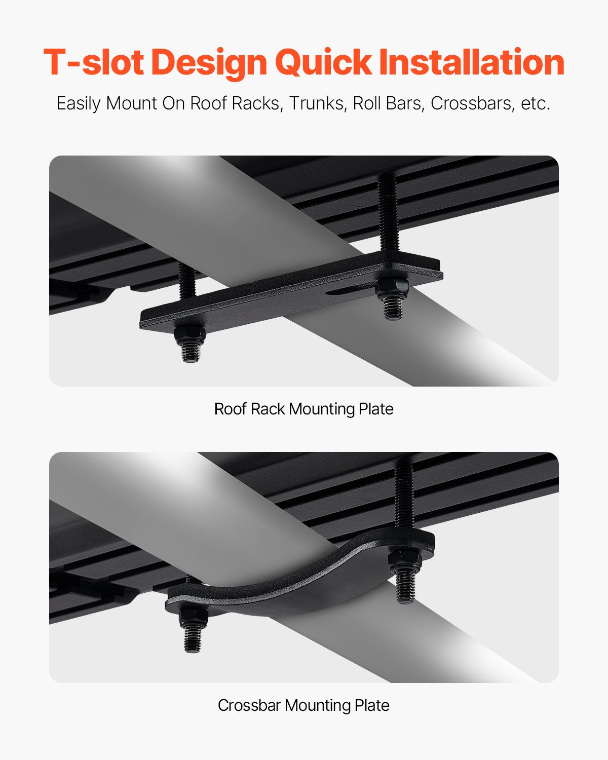 VEVOR 4.5 Gal Roof Rack Water Tank Portable Water Tank with Splash-Guard Panel