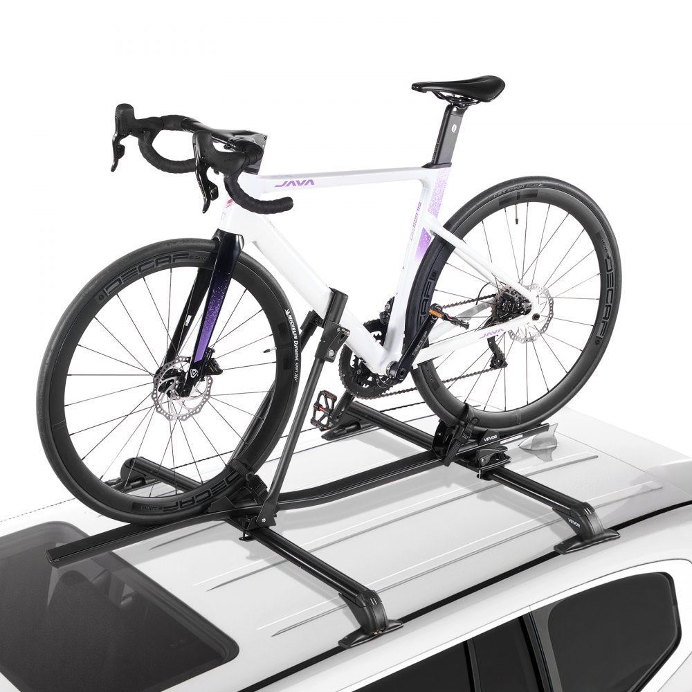 Roof Top Bike Rack Heavy Duty Car Bicycle Upright Mount Rack with Lock
