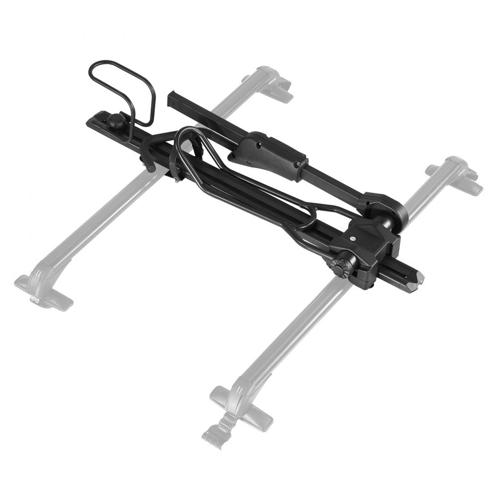 Folding Roof Top Bike Rack Heavy Duty Car Bicycle Upright Mount Rack Lock