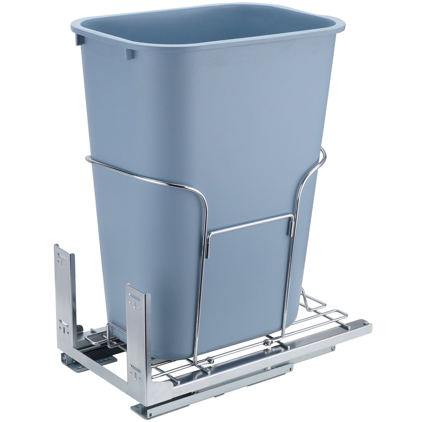 VEVOR Single Pullout Waste Container Kitchen Trash Can 35L with Soft Close Grey