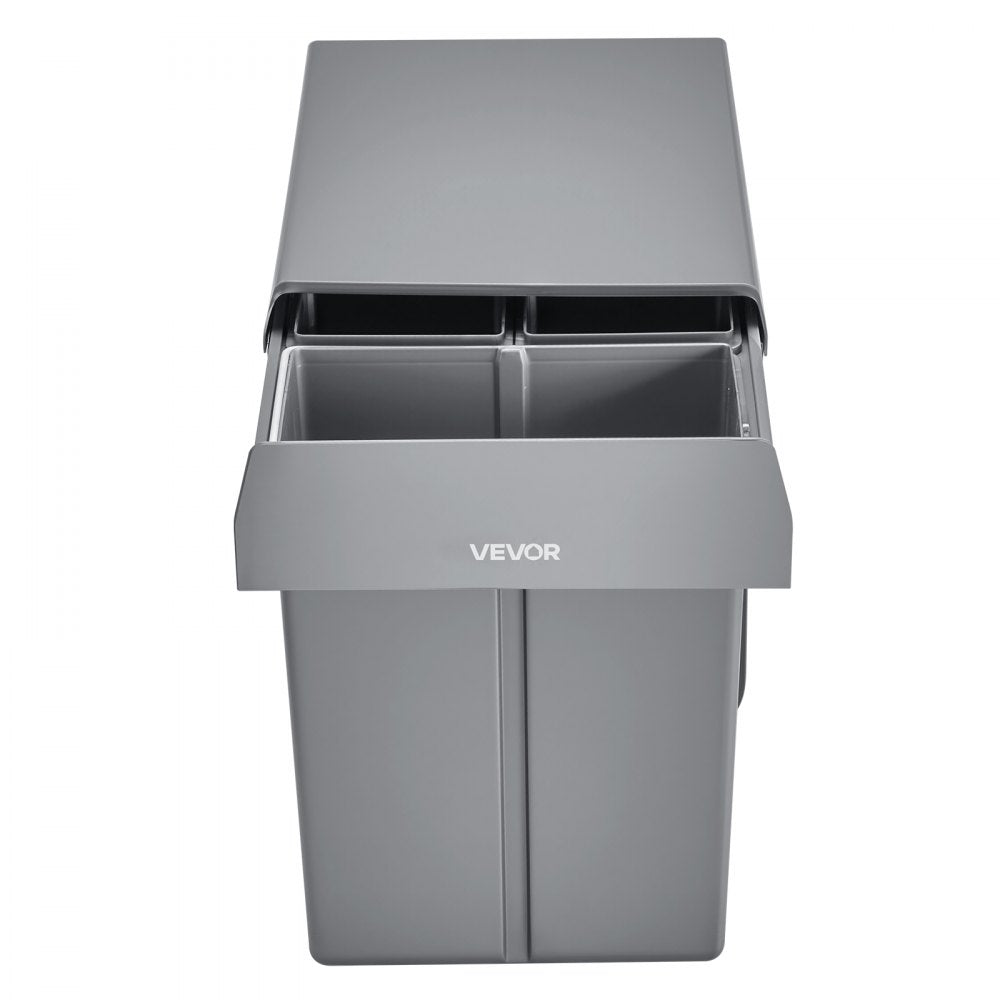 VEVOR Double 20+10+10L Pullout Waste Container Under Cabinet Kitchen Trash Can