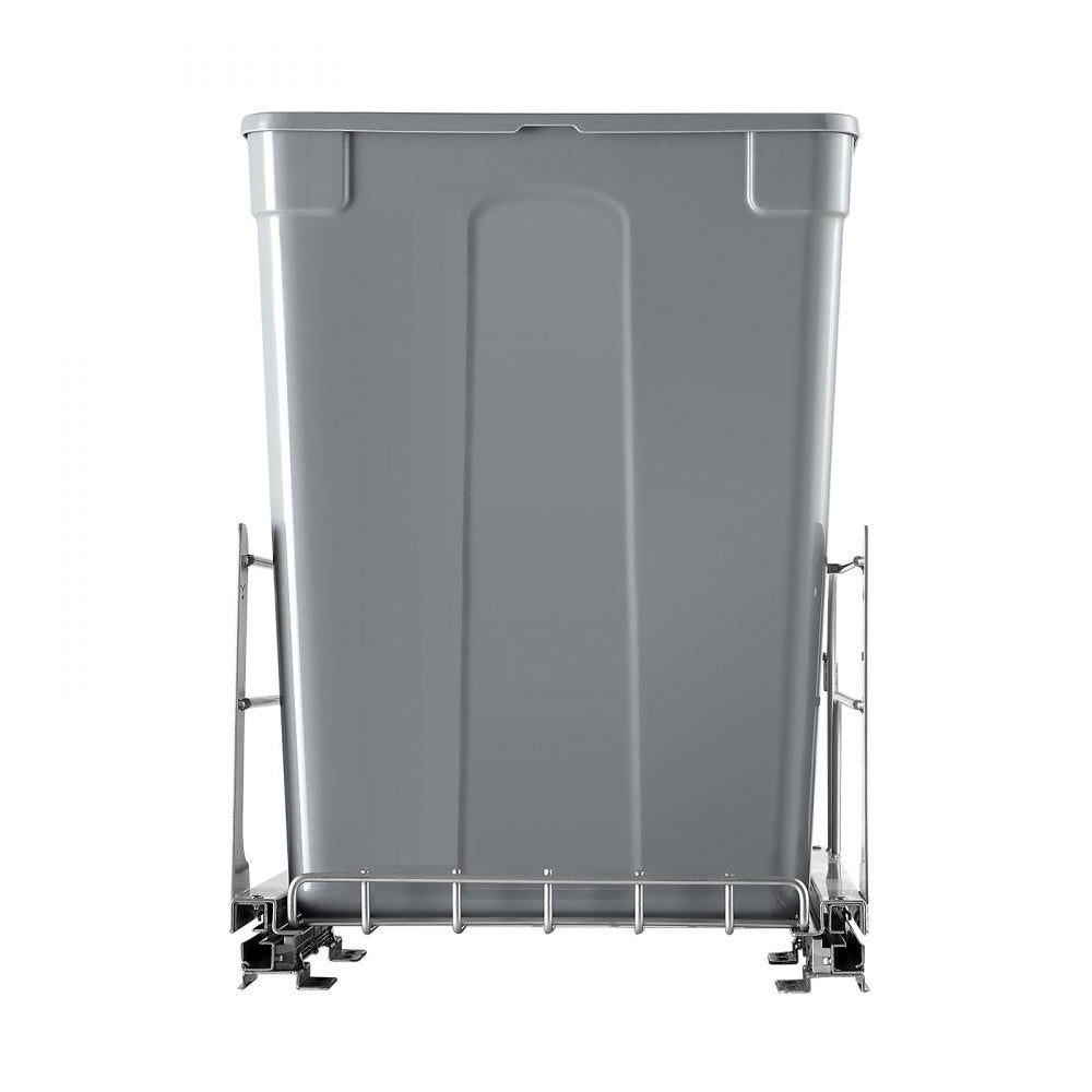 Double Pullout Waste Container Kitchen Trash Can Soft Close Grey 35QTx2