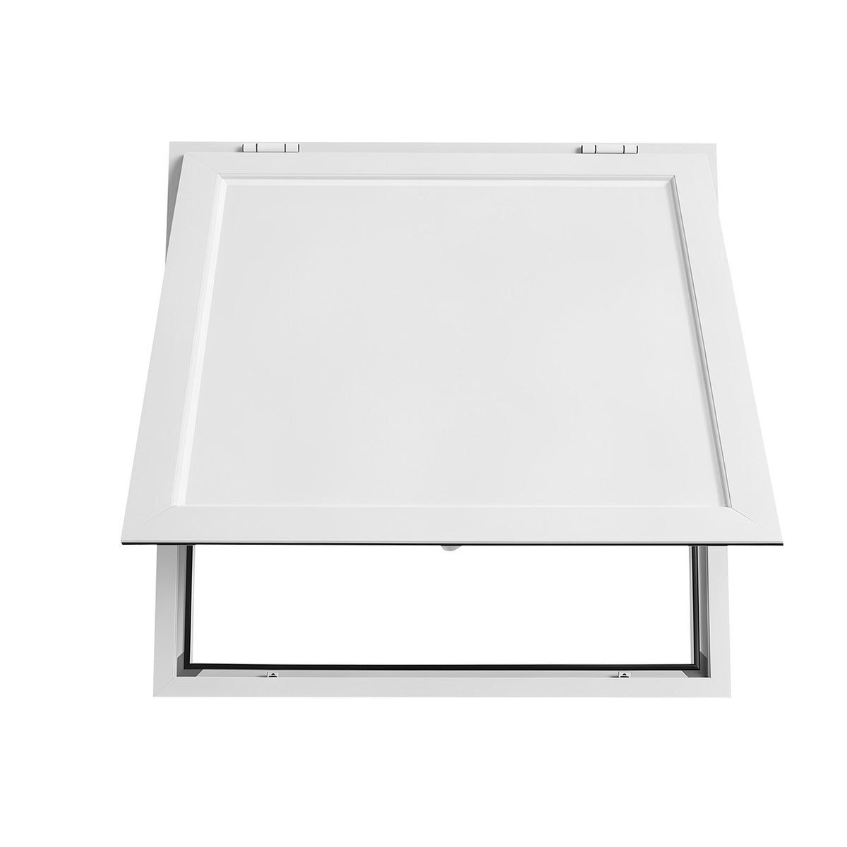 Concession Window 915x915mm Aluminum Alloy Frame Service Window, for Food Truck, Up to 85 Degrees Stand Serving w/ Awning Door and Drag Hook, Rainwater Resistant for Concession Trailer