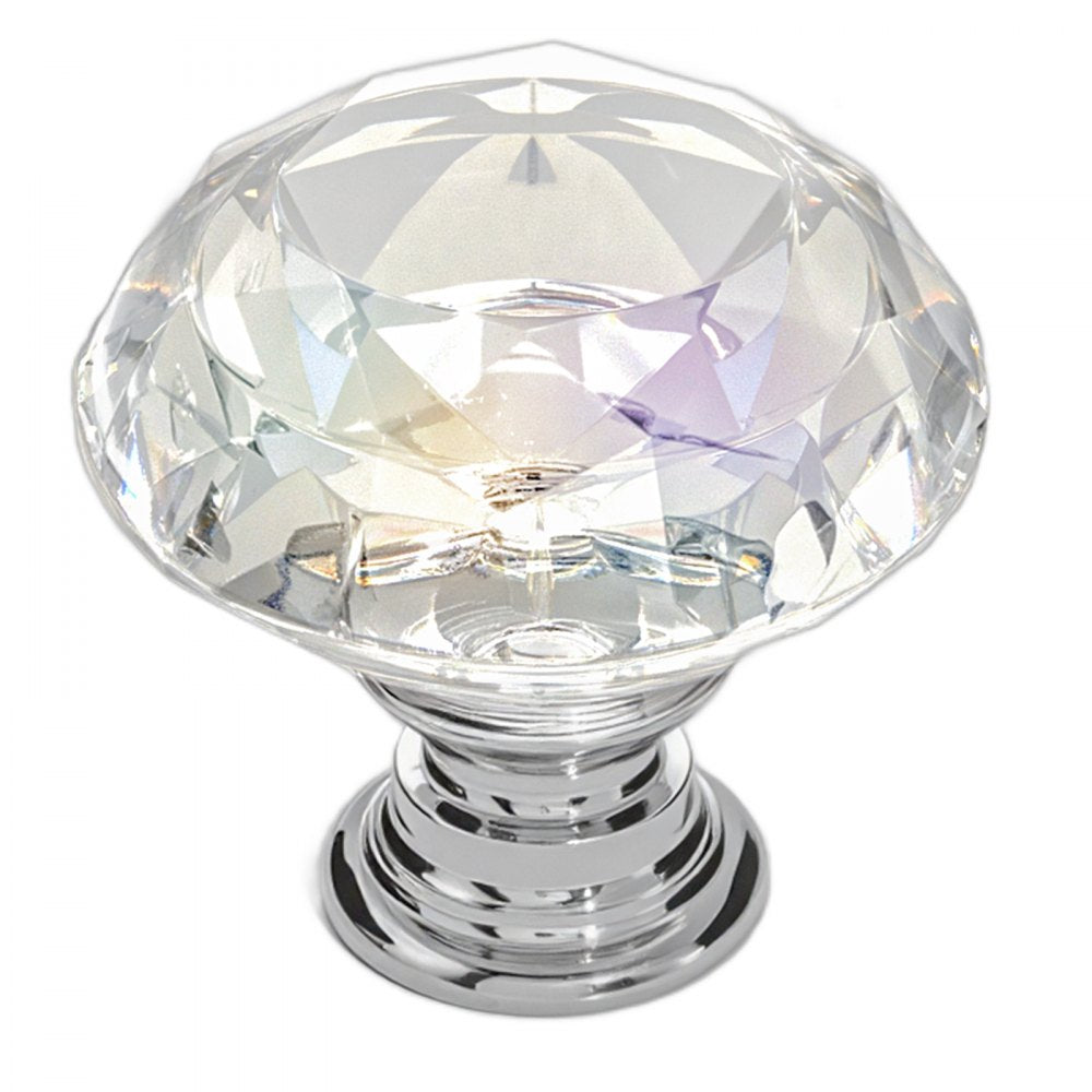 Cabinet Knobs Drawer Kitchen Pulls 12 Pack 31 mm Diamond Handle Acrylic