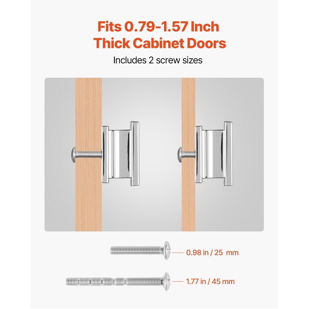 Cabinet Knobs Drawer Kitchen Pulls 10 Pack 36 mm Rectangular Zinc Alloy