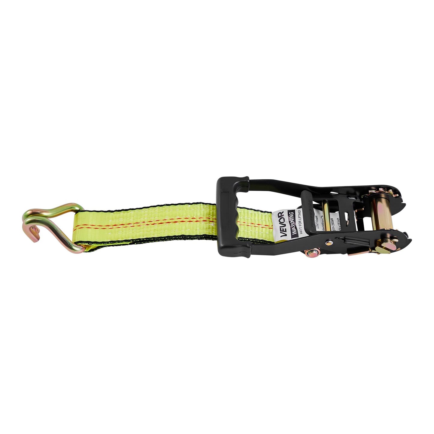 Wheel Chock Tie-Down Kit, Deck-Style Trailer Tie Down Strap, Car Tie Down Kit with J-Hook, Break Strength 4540 kg & Working Load 1512 kg Motorcycle Tie-Down System for SUVs, Trailers, Trucks