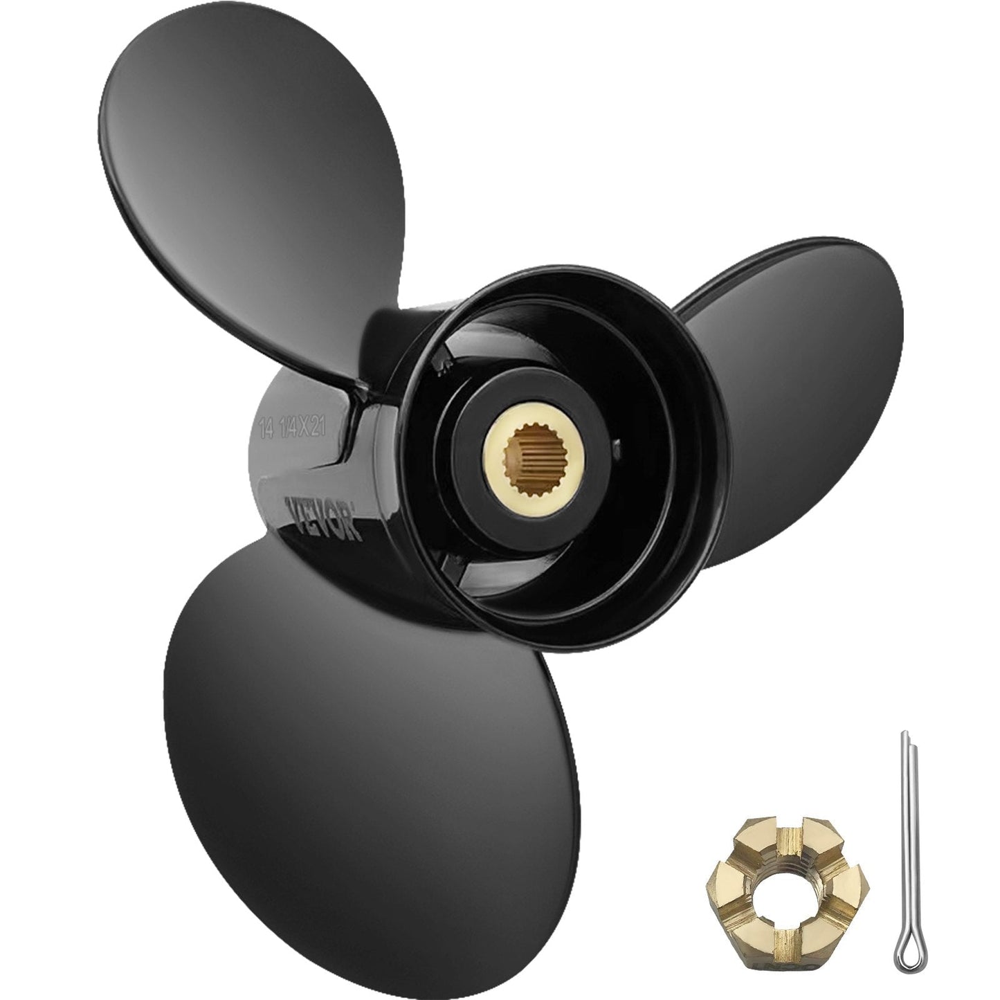 Aluminum 3-Blade Outboard Propeller, 36.2 cm x 53.3 cm, for Volvo Penta SX