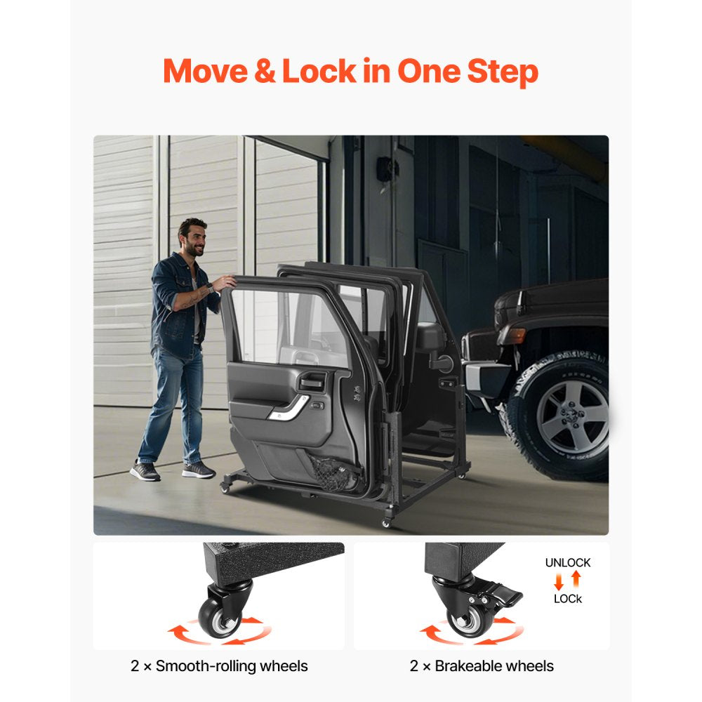 VEVOR 4 Doors Jeep Door Storage Cart for Jeep Wrangler JK JKU JL Gladiator