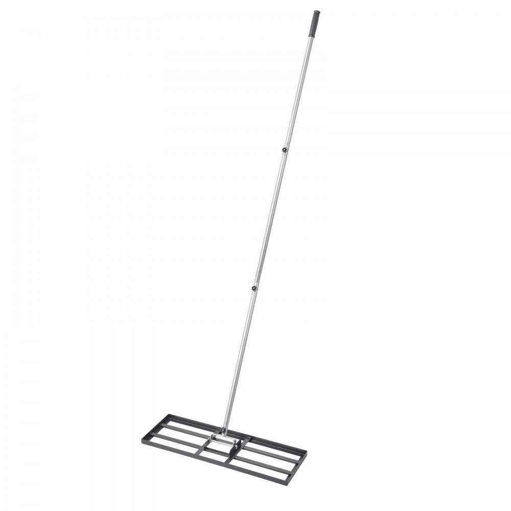 254 x 762 mm Lawn Leveling Rake 2130 mm Adjustable Handle for Yard Golf Court