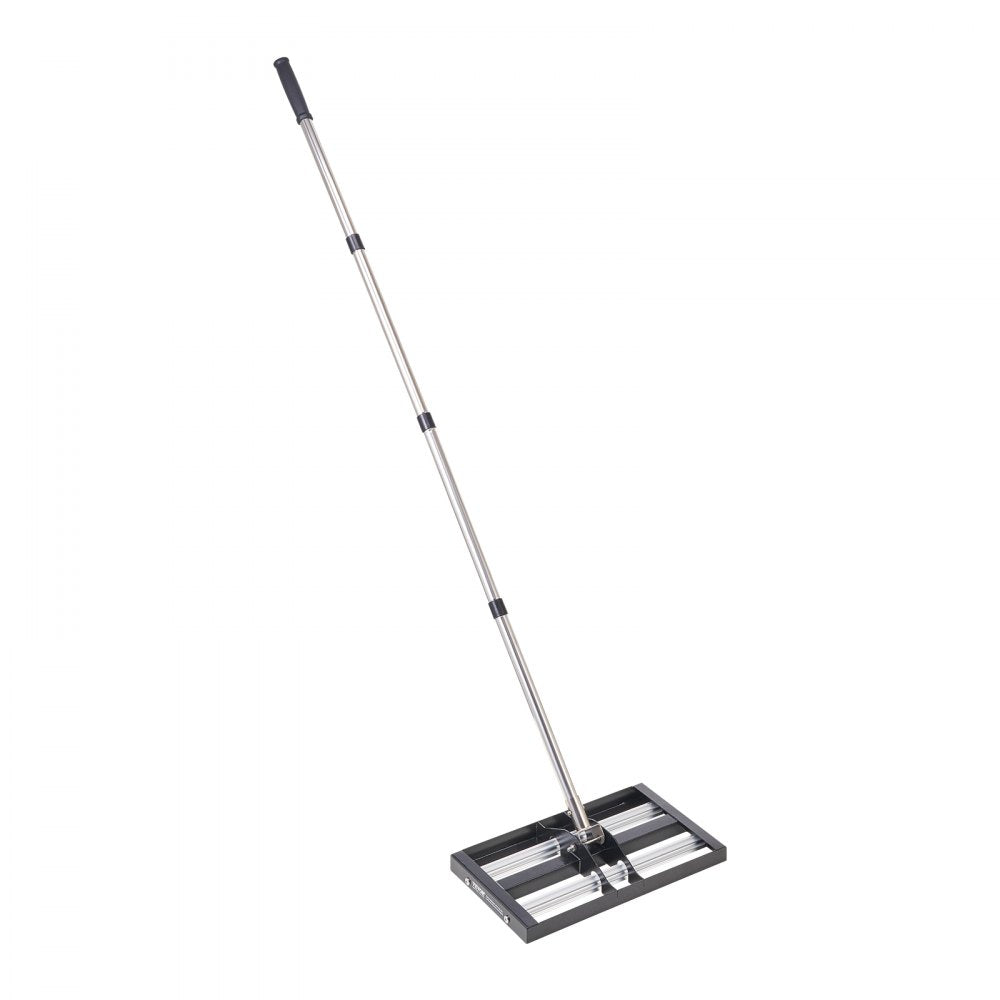 254 x 430 mm Lawn Leveling Rake with 1610 mm Adjustable Handle for Yard Garden