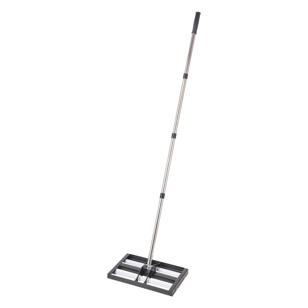 254 x 430 mm Lawn Leveling Rake with 1610 mm Adjustable Handle for Yard Garden