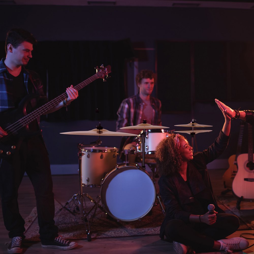 Cymbal Pack 3 Pieces Cymbals Drum Set 35.5 40 50.5 cm Cymbals for Drum