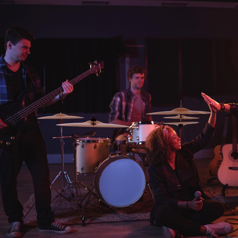 Cymbal Pack 4 Pieces Cymbals Drum Set 25.4 35.5 40 50.5 cm Cymbals for Drum