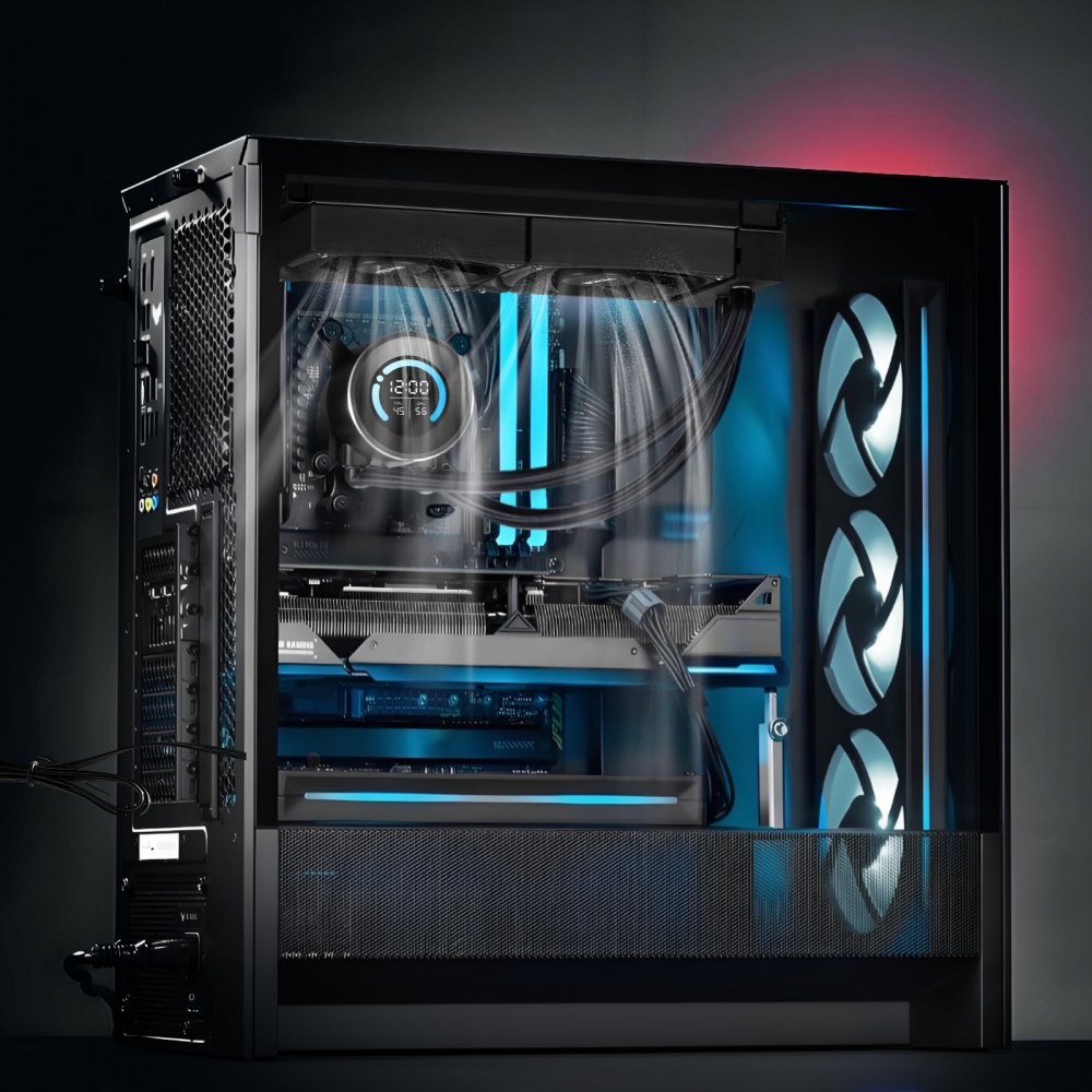 VEVOR CPU Liquid Cooler AIO CPU Water Cooler with 120 mm PWN Fans for Intel AMD