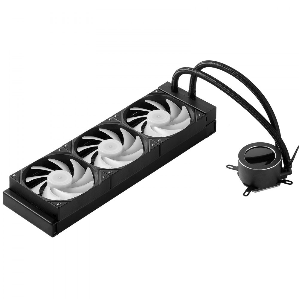 VEVOR CPU Liquid Cooler AIO CPU Water Cooler with ARGB Light & 3 PWN Fans(120mm)