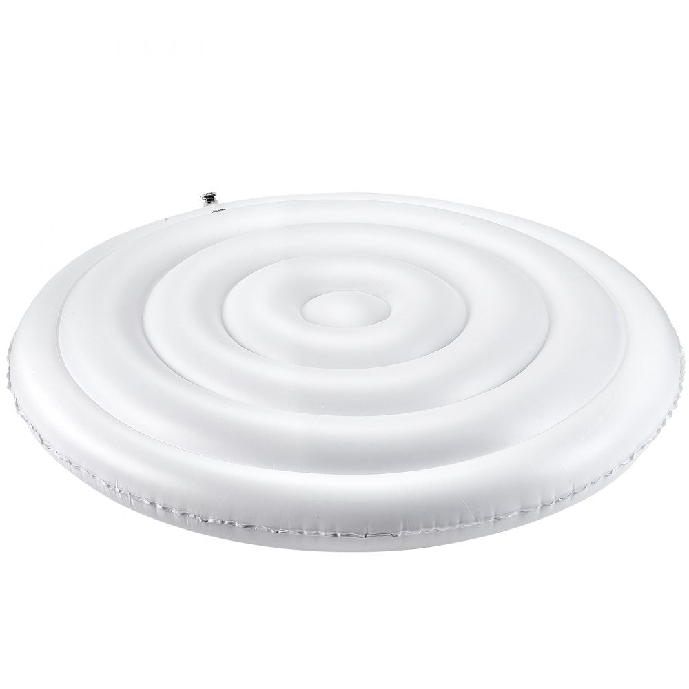 Inflatable Hot Tub Cover 165cm Round Lid Weatherproof and Waterproof White