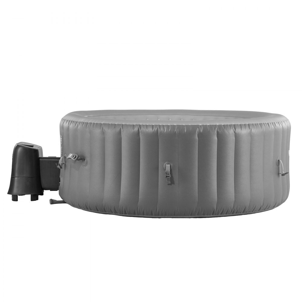 VEVOR Inflatable Hot Tub 2 to 4 Person 1800 x 660 mm Round Portable Outdoor Spa