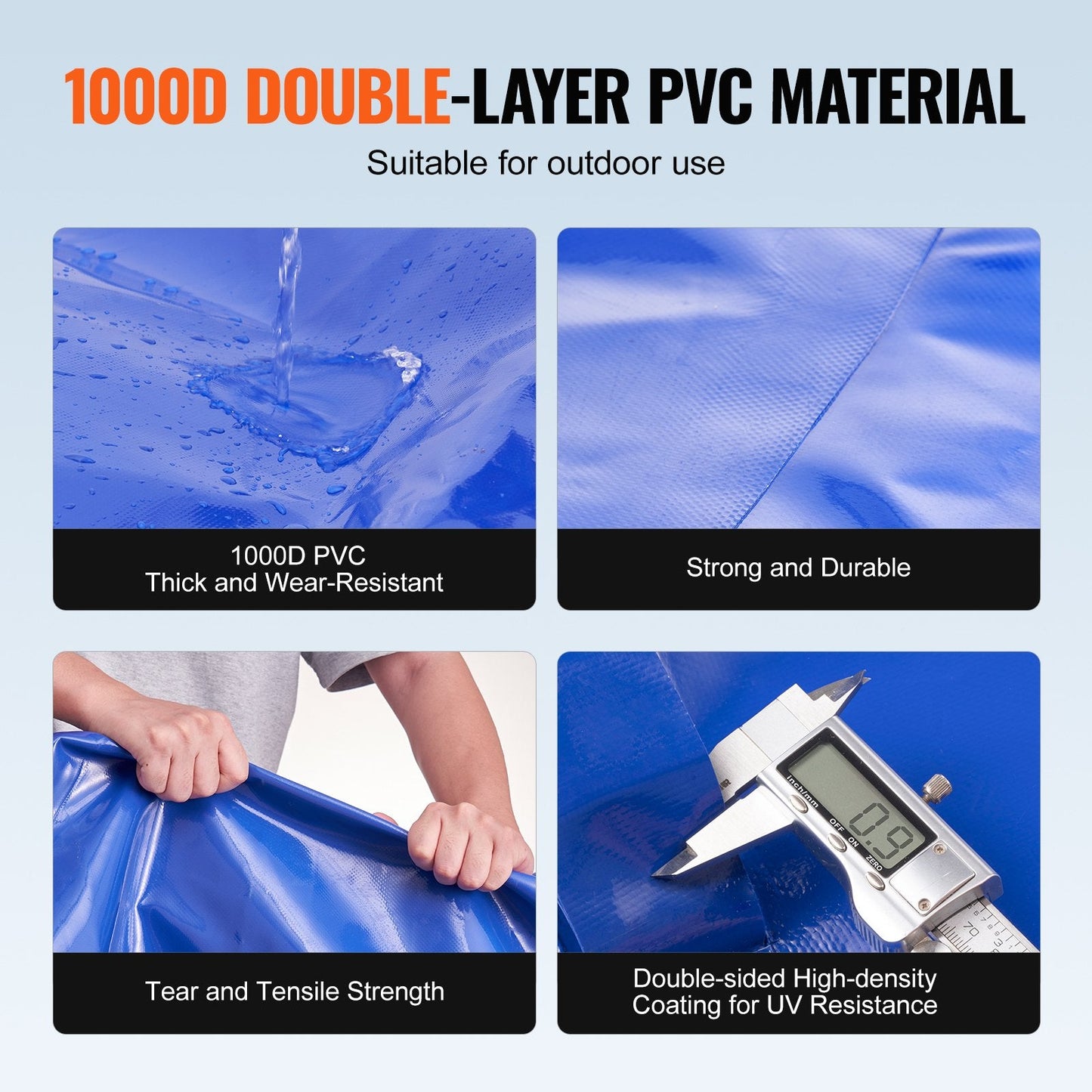 Collapsible 400L PVC Water Storage Bladder Tank, Durable & Leak-Proof Design