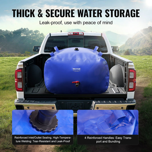 Collapsible 400L PVC Water Storage Bladder Tank, Durable & Leak-Proof Design