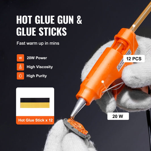 Comprehensive 25-Piece Paintless Dent Repair Kit with Bridge Puller and Glue Gun