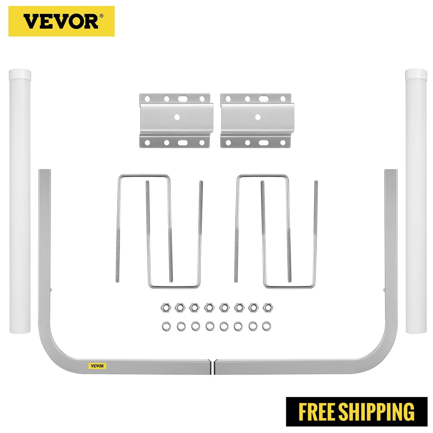 Steel Boat Trailer Guide-ons with PVC Cover, 102 cm, 2PCS, Easy Mounting