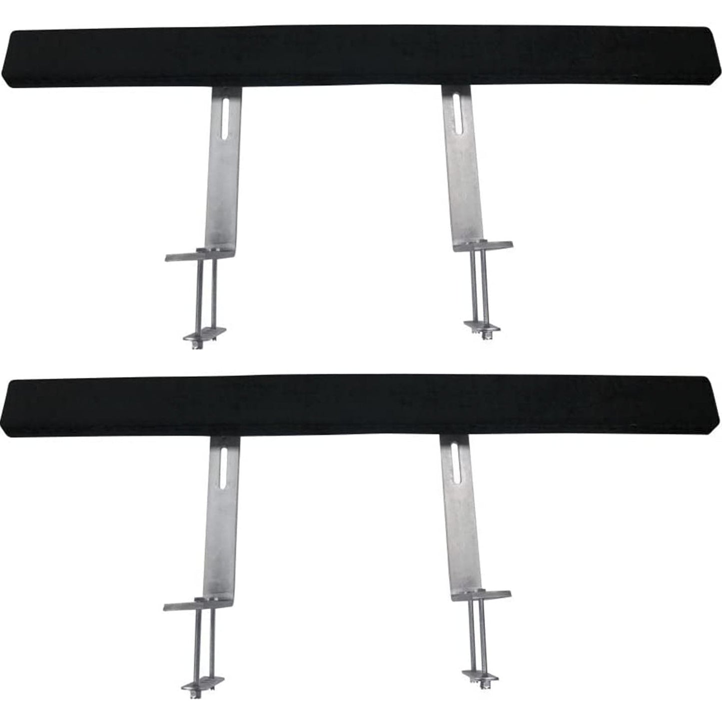 Rustproof Steel Boat Trailer Guides, 1.2m Adjustable, Carpet-Padded Boards
