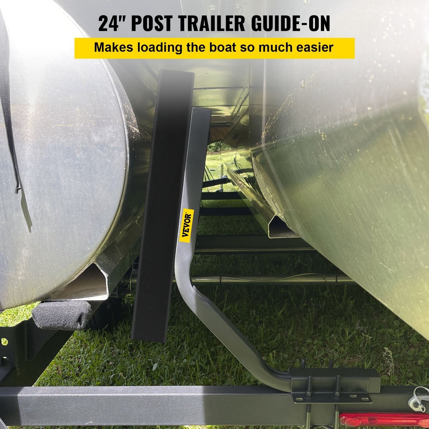 Steel Boat Trailer Guide-ons, 0.6m, Adjustable, Heavy-Duty with Mounting Kit
