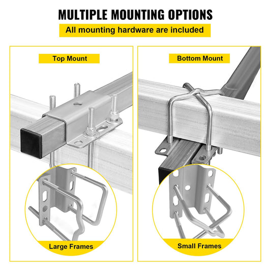 Steel Boat Trailer Guide-ons, 0.6m, Adjustable, Heavy-Duty with Mounting Kit