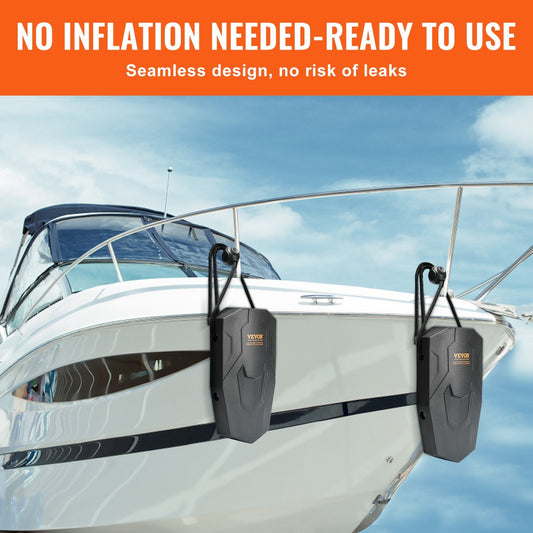 Marine EVA Boat Dock Bumpers, 0.22m x 0.41m, with Ropes and Storage Bag