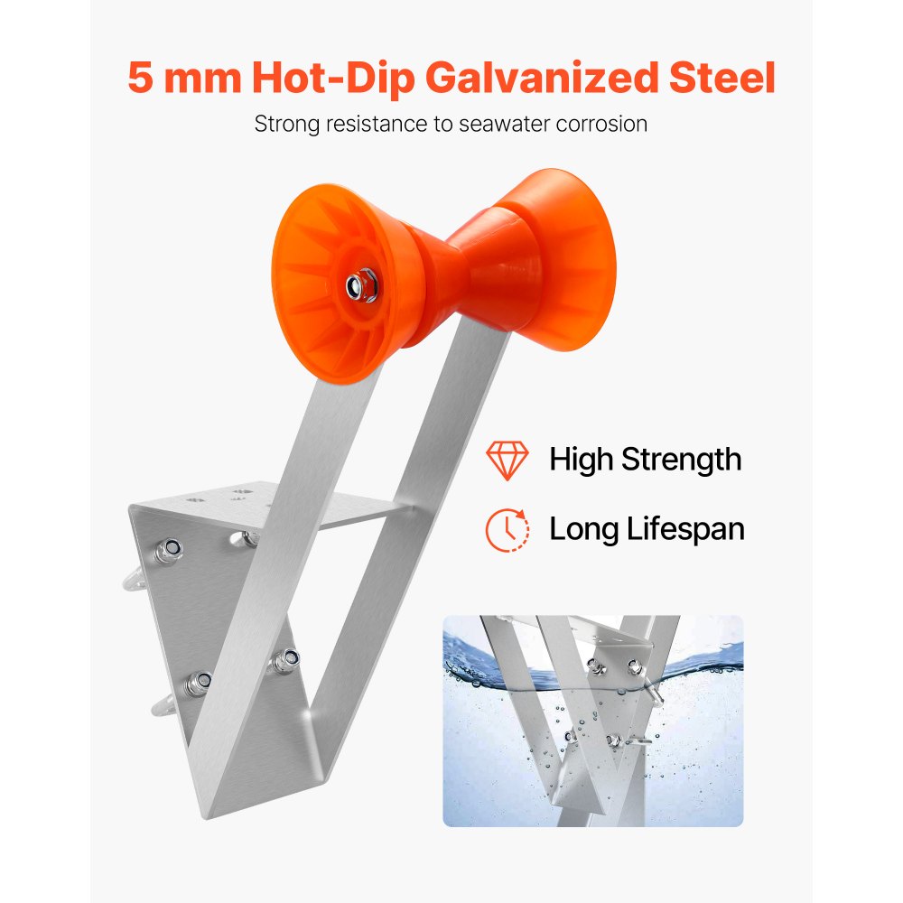 VEVOR Boat Winch Stand 51-76 mm Winch Posts Boat Trailer Winch Seat with Roller
