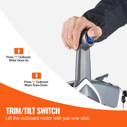 Marine Outboard Remote Control Box with Trim Switch for Evinrude Johnson