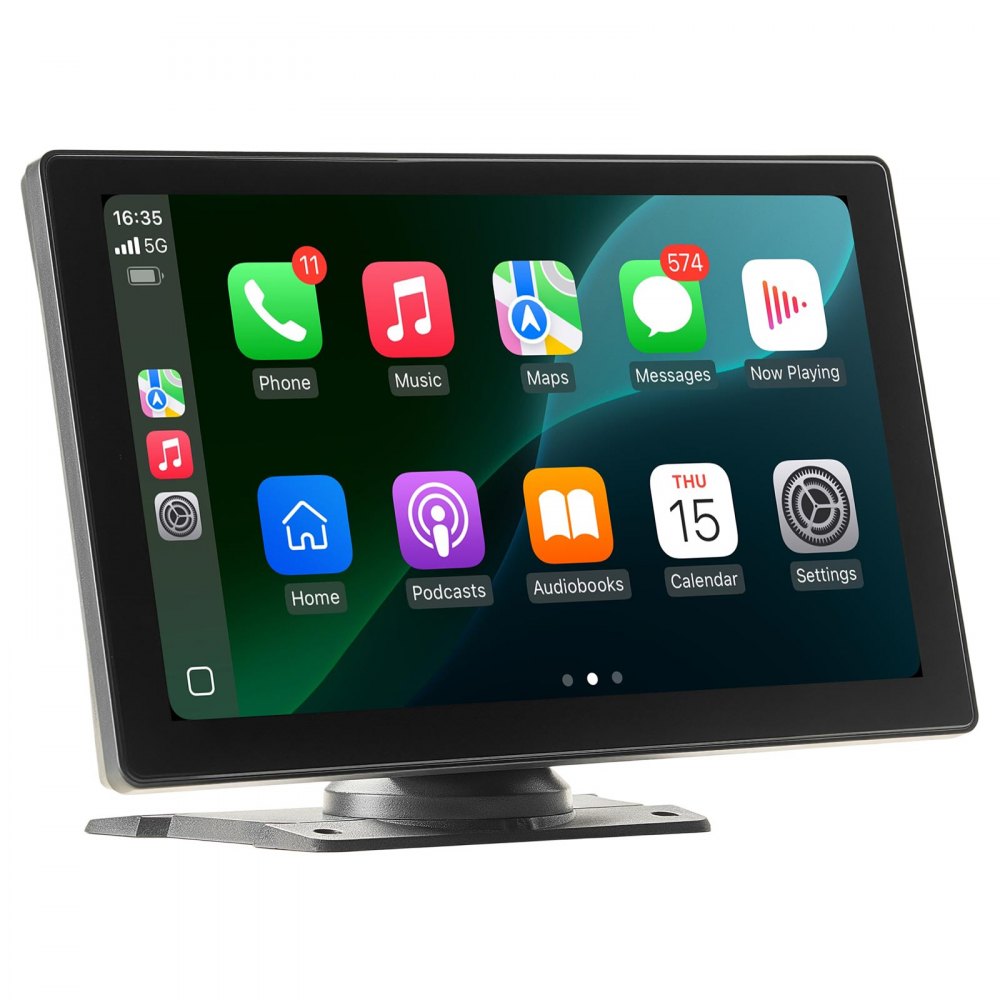 VEVOR Car Stereo Radio CarPlay Touchscreen 229mm Apple Android Front/Rear Camera