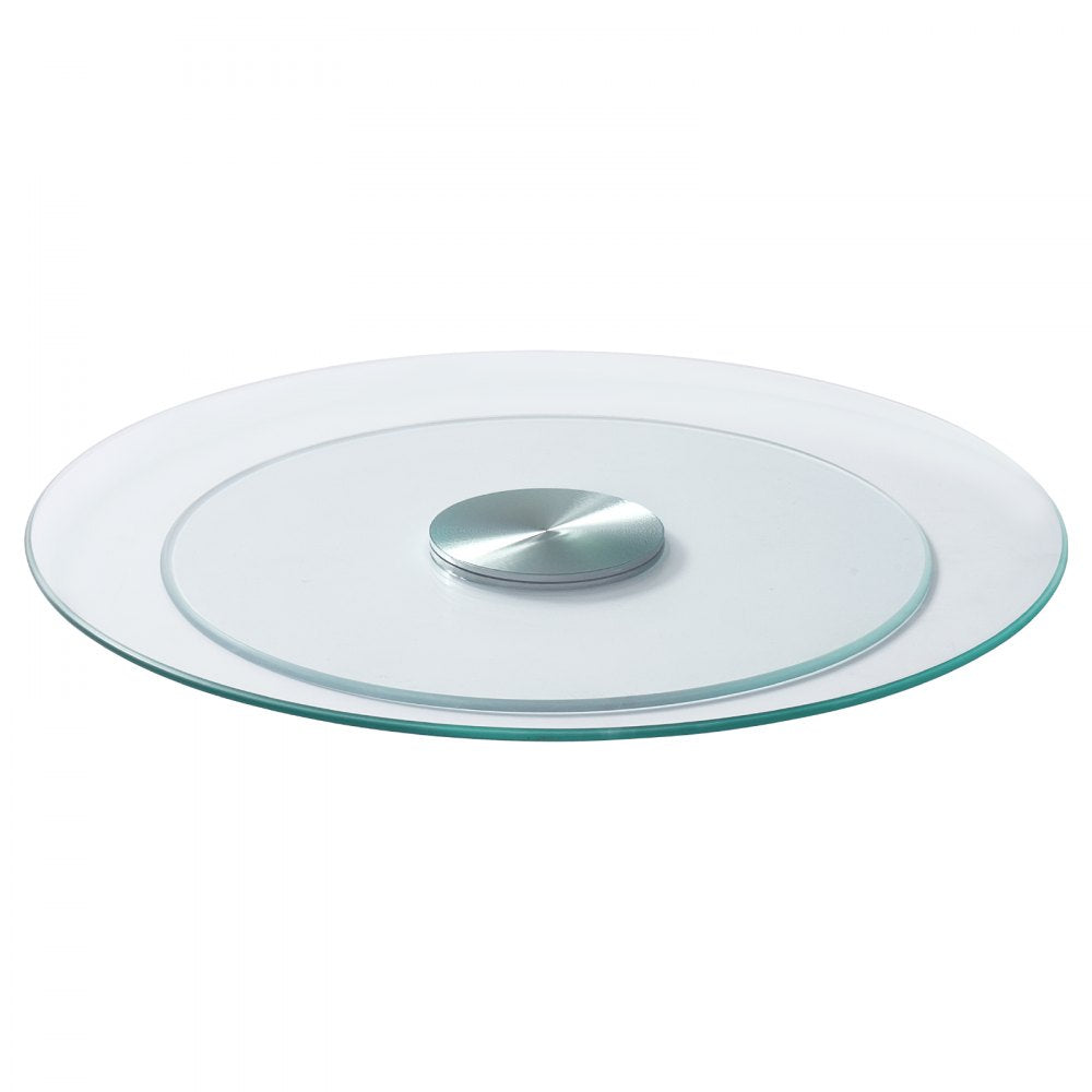 VEVOR Glass Lazy Susan Turntable Dining Table Centerpiece 20 in Rotating Tray