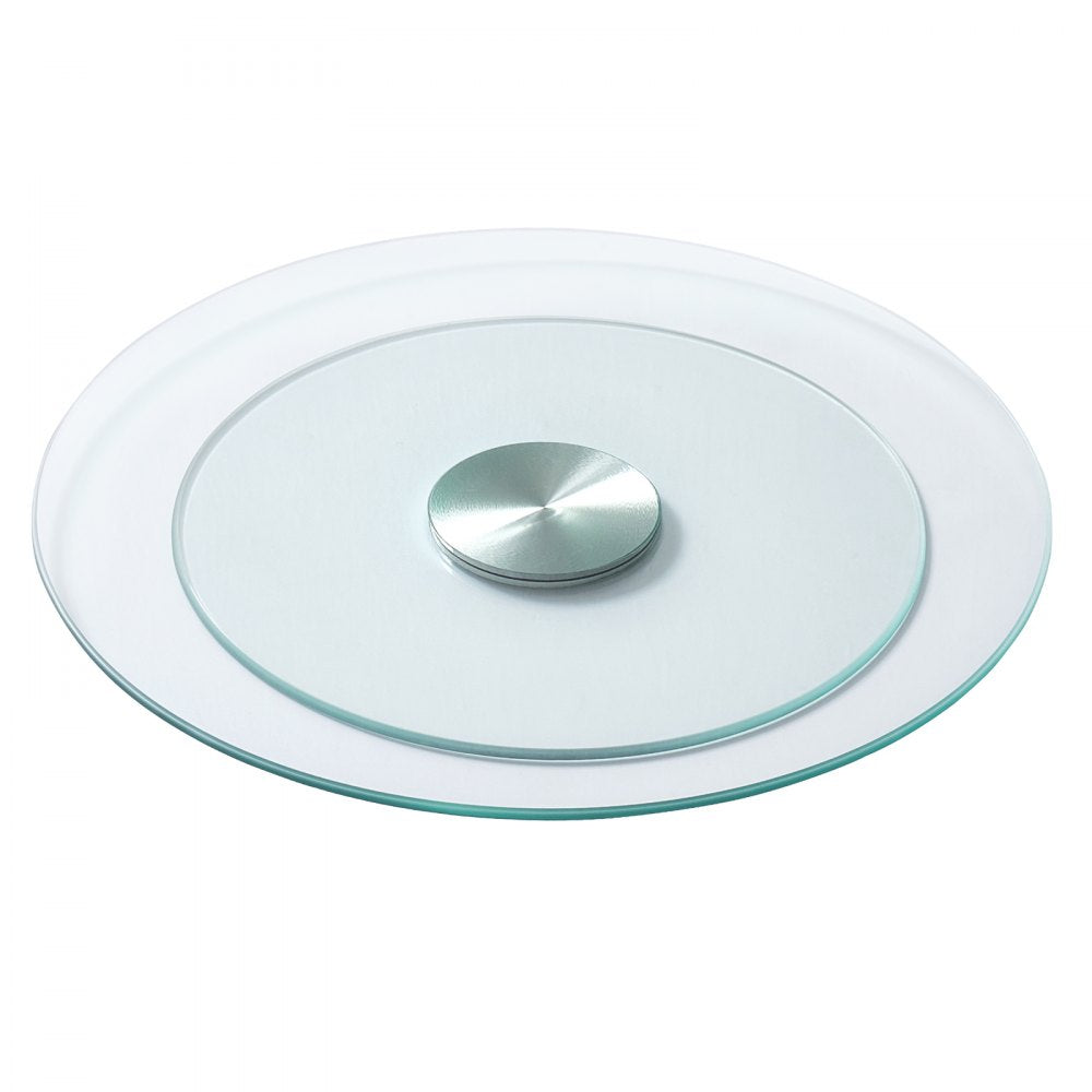 VEVOR Glass Lazy Susan Turntable Dining Table Centerpiece 20 in Rotating Tray
