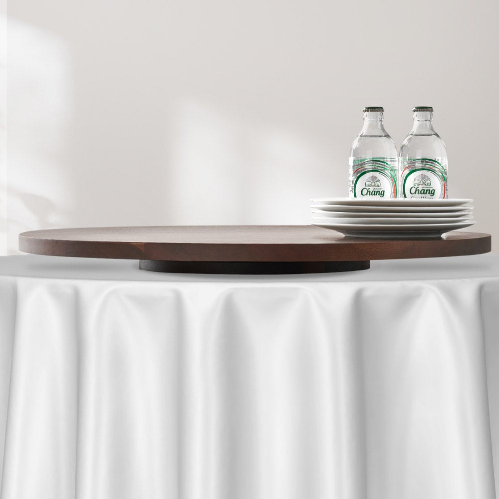 VEVOR Wood Lazy Susan Turntable Dining Table Centerpiece 61 cm Rotating Tray