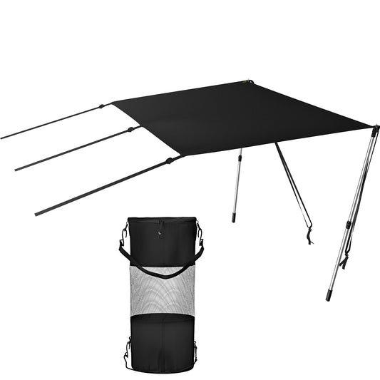 VEVOR T-Top Sun Shade Kit 5' x 5', UV-Proof 600D Polyester T-top Extension Kit with