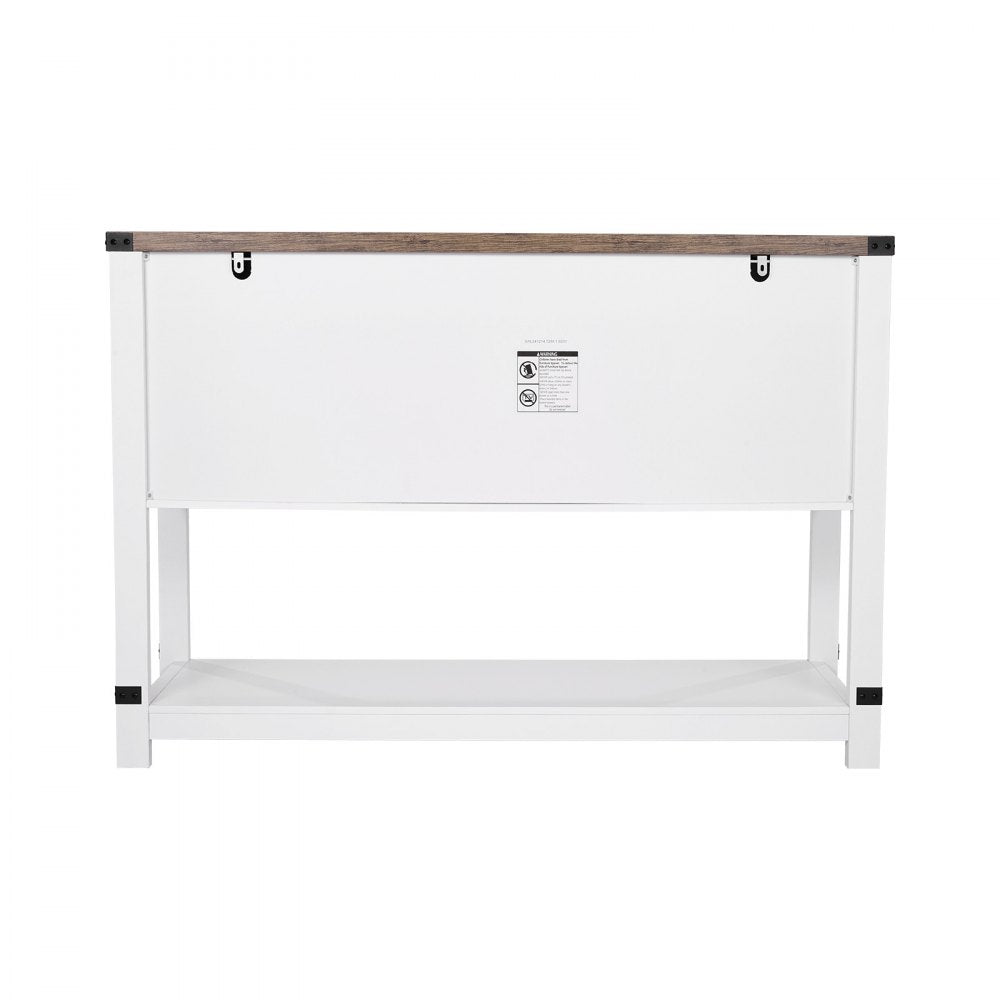VEVOR Coffee Bar Cabinet 4-Tier Coffee Bar Table with Barn Doors for Living Room