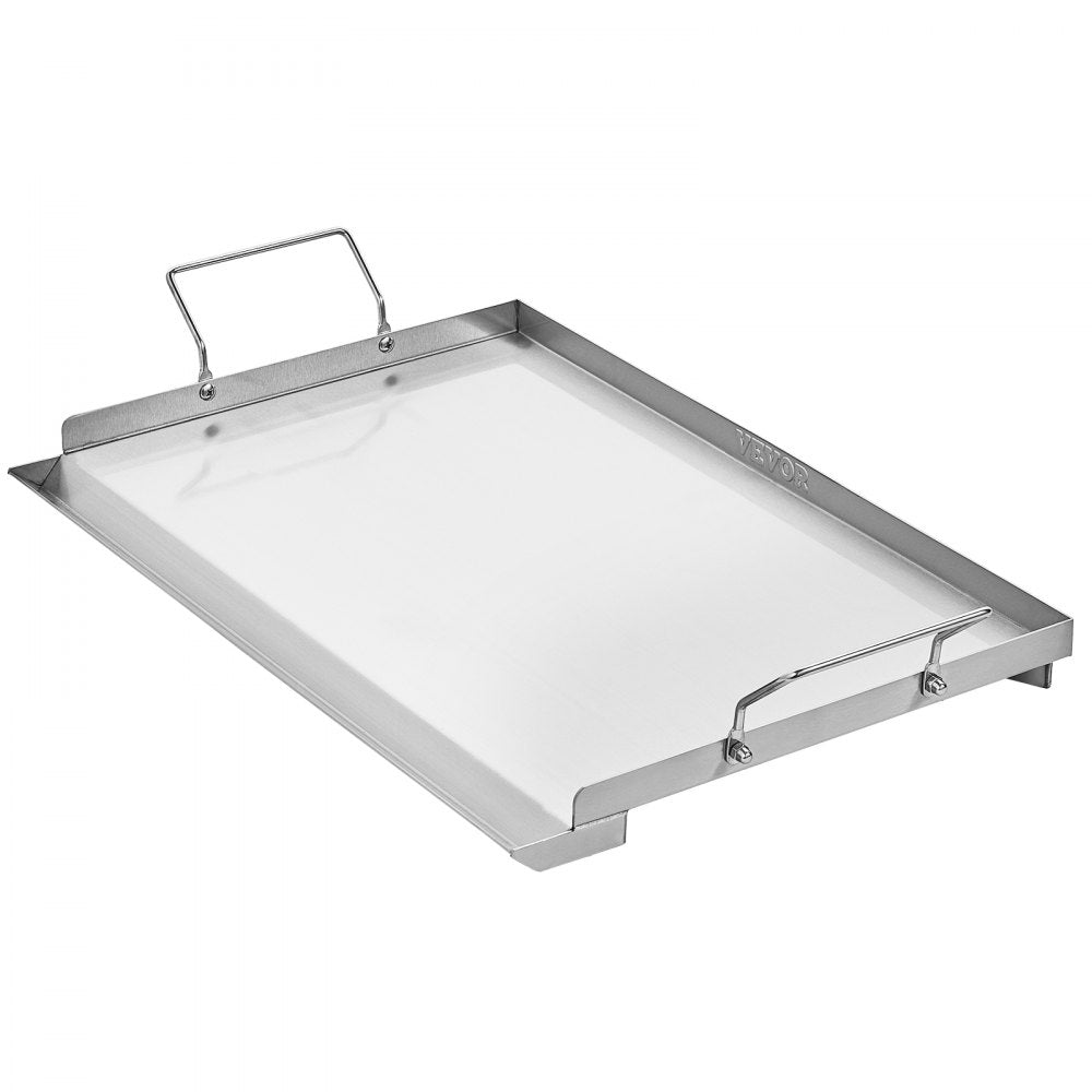 VEVOR 23x16 in Flat Top Griddle Stainless Steel Universal BBQ Grill Pan Cookware