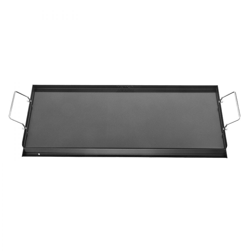 VEVOR 32x14 in Flat Top Griddle Carbon Steel Universal BBQ Grill Pan Cookware