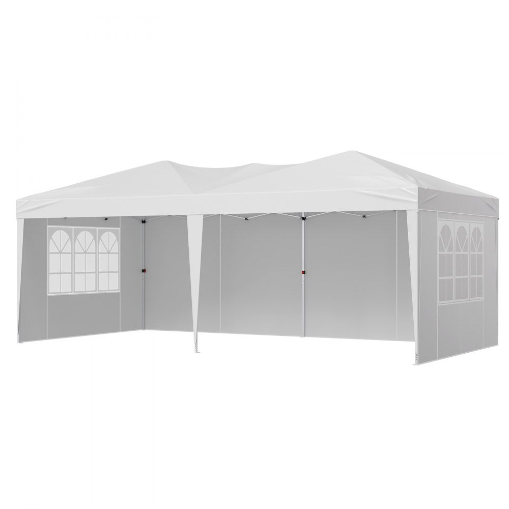 VEVOR Pop Up Canopy 5.9 x 2.96 m Pop Up Gazebo Tent with 3 Sidewalls & 2 Windows