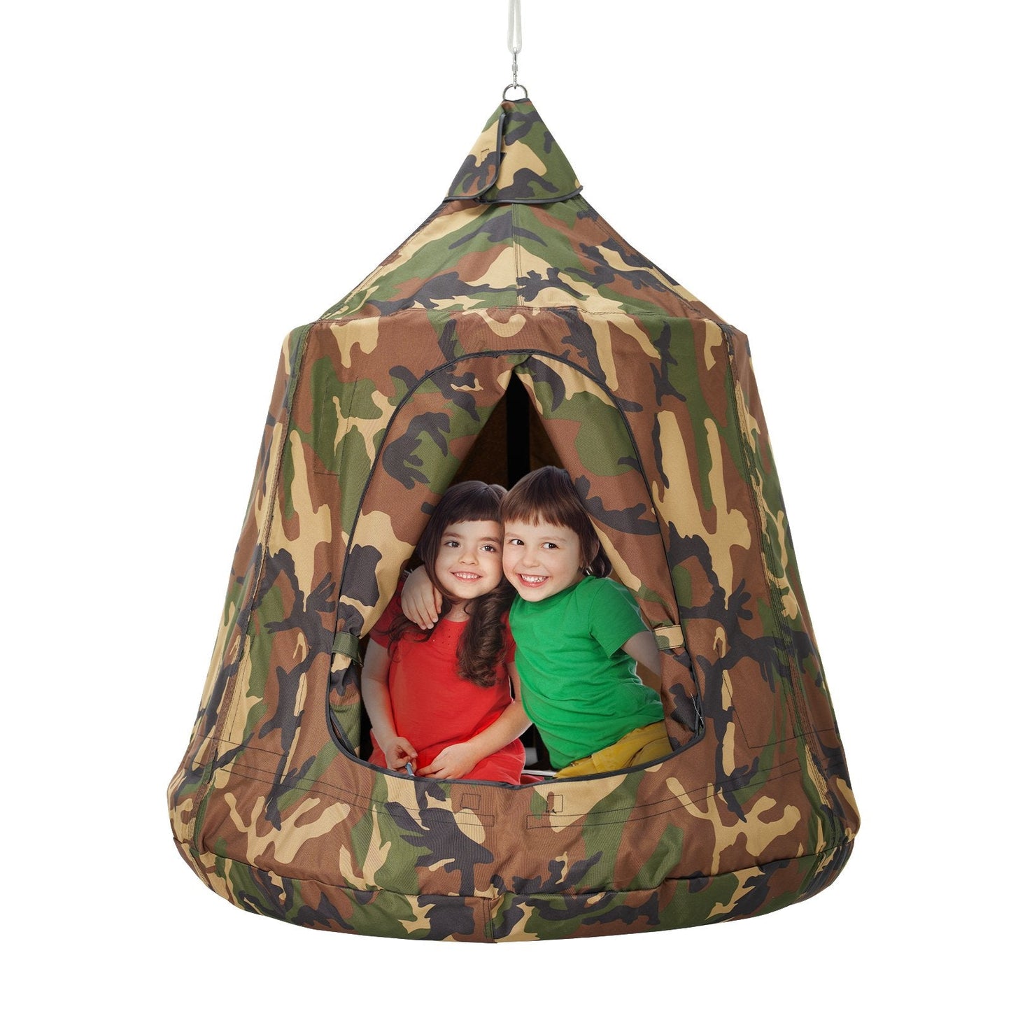 Hanging Tree Tent Swing with LED Lights, 150 kg Capacity for Indoor/Outdoor Use