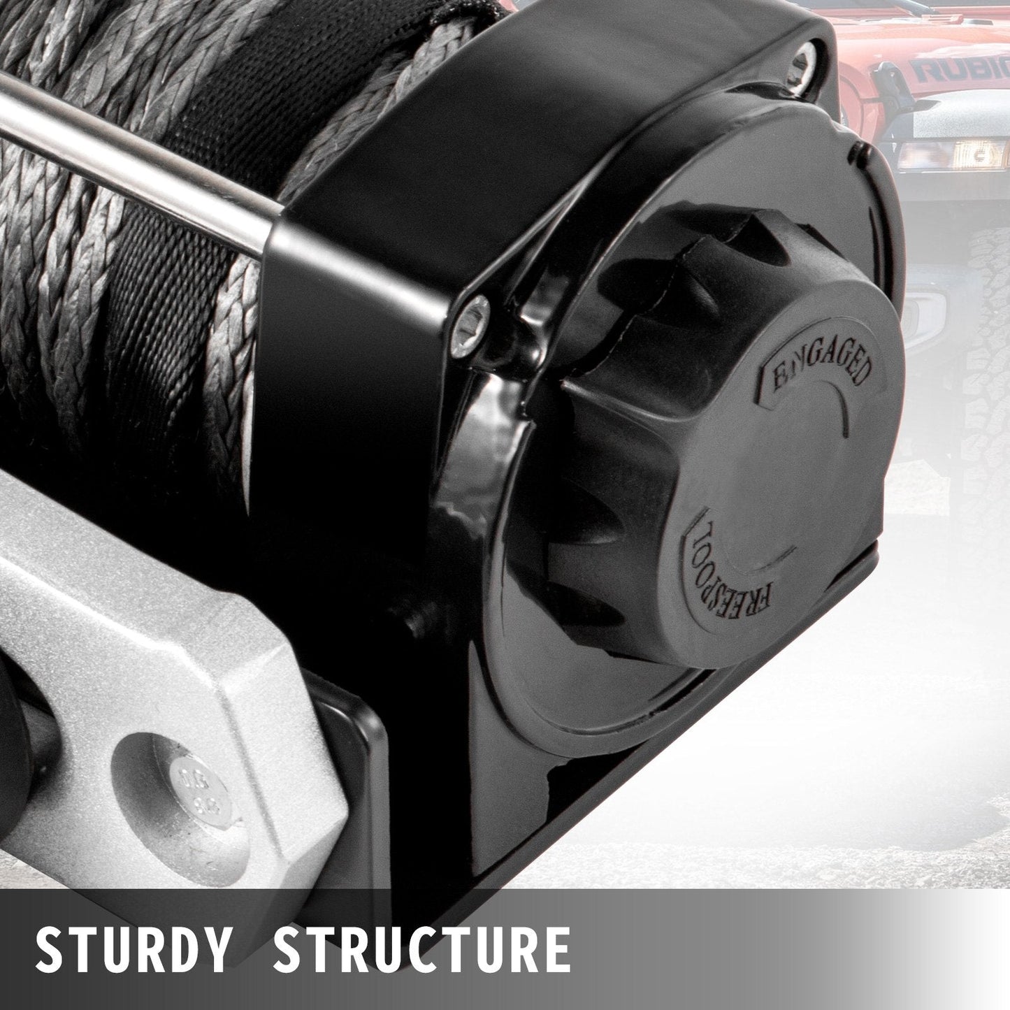 Electric Winch 2041kg Capacity with 13m Rope & Wireless Control for Off-Road Use
