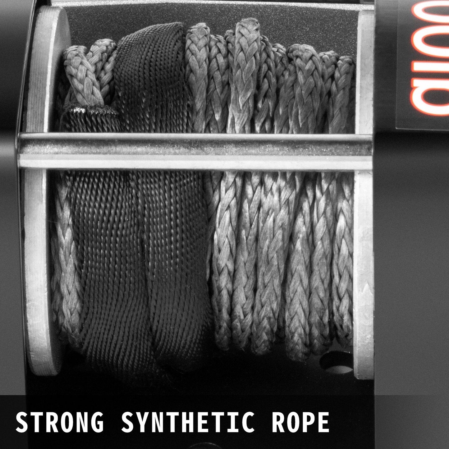 Electric Winch 2041kg Capacity with 13m Rope & Wireless Control for Off-Road Use