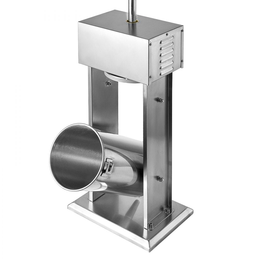 Electric Sausage Stuffer, 33 LBS / 15 L Vertical Meat Stuffer, Stepless Speed Control and Foot Pedal, Stainless Steel Heavy Duty Sausage Filler with 4 Stuffing Tubes, for Commercial & Home Use