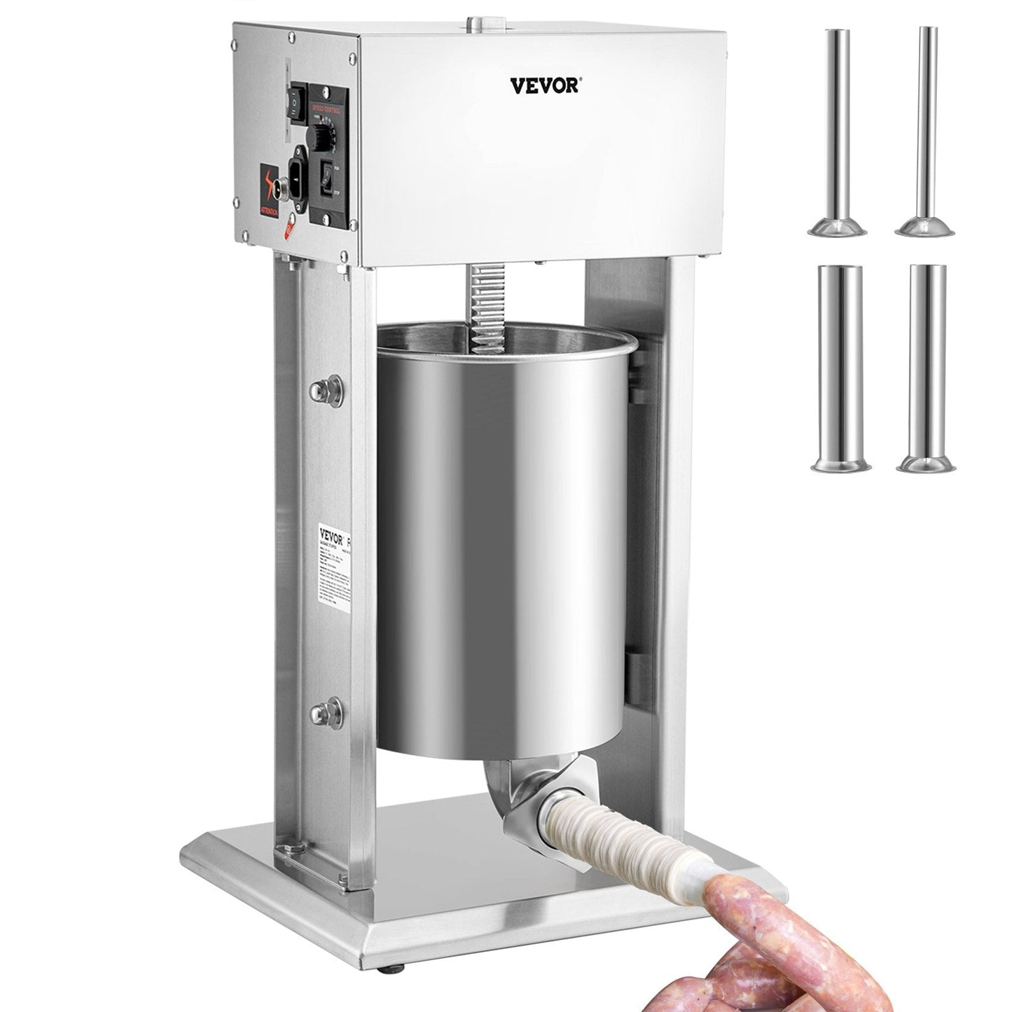 10L Electric Sausage Stuffer with Variable Speed and Stainless Steel Design
