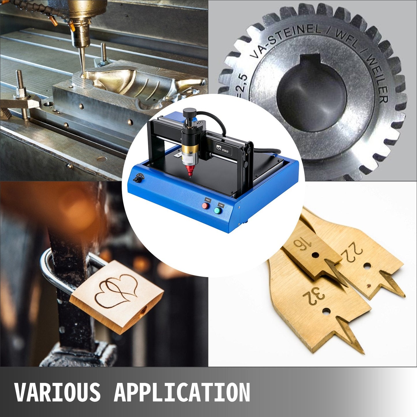 Electric Metal Marking Machine 0.2x0.15 m, 400W, Dot Peen, 14.19 kg, 50 mm/s