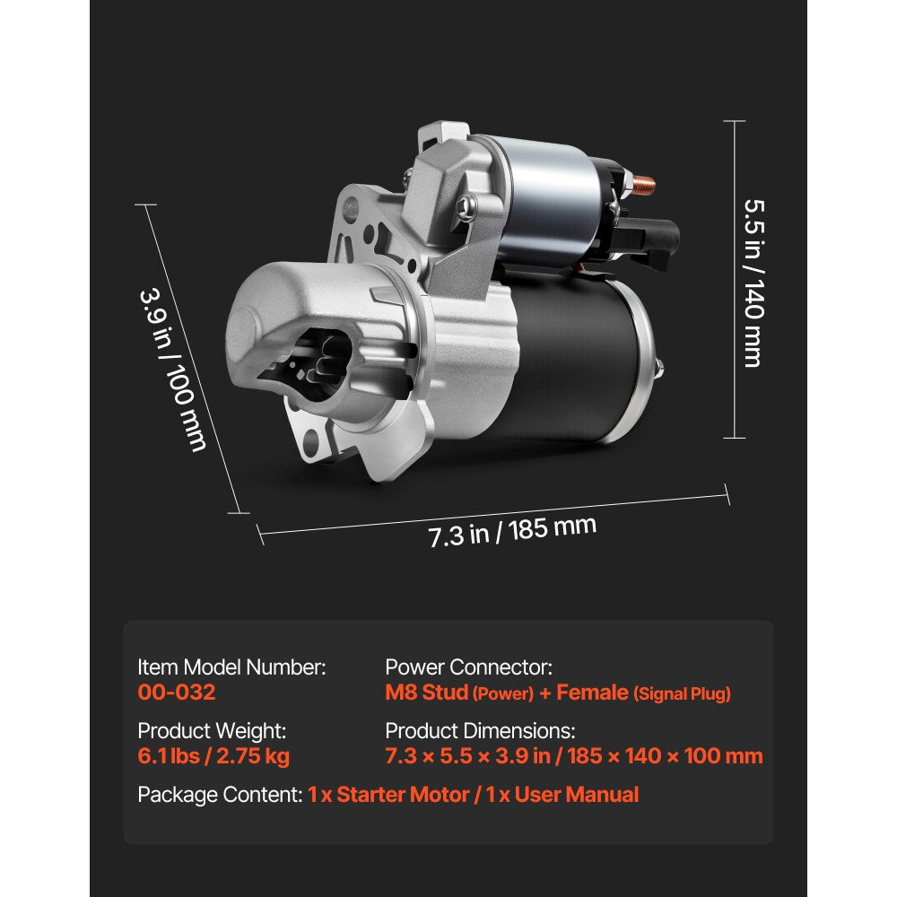 Starter High Torque Starter Motor for Buick Chevy Suzuki 17986 31100-78J00