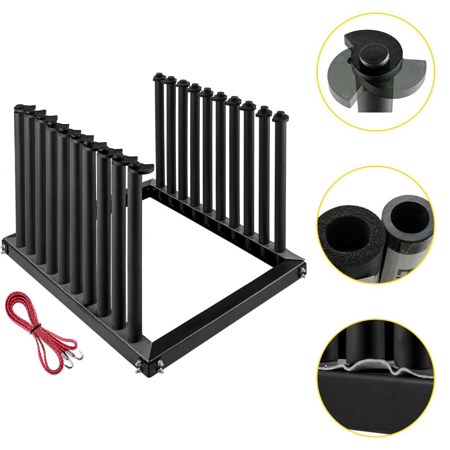 VEVOR Windshield Rack 9-Lite, Windshield Truck Rack Steel, Windshield Glass Rack