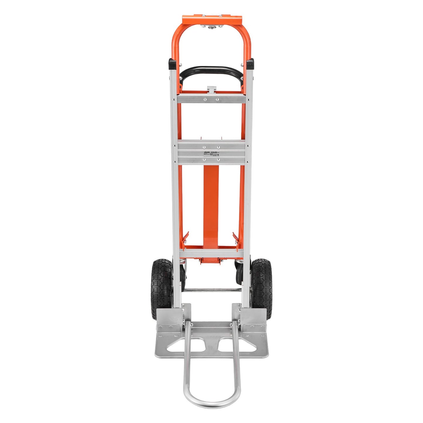 4 in 1 Hand Truck, 453.6 kg Load Capacity for 4-Wheel Mode, Convertible Hand Truck Dolly with Non-Slip Handle & Wheels, Aluminum Alloy Portable Trolley Dolly for Moving Home, Office, Warehouse
