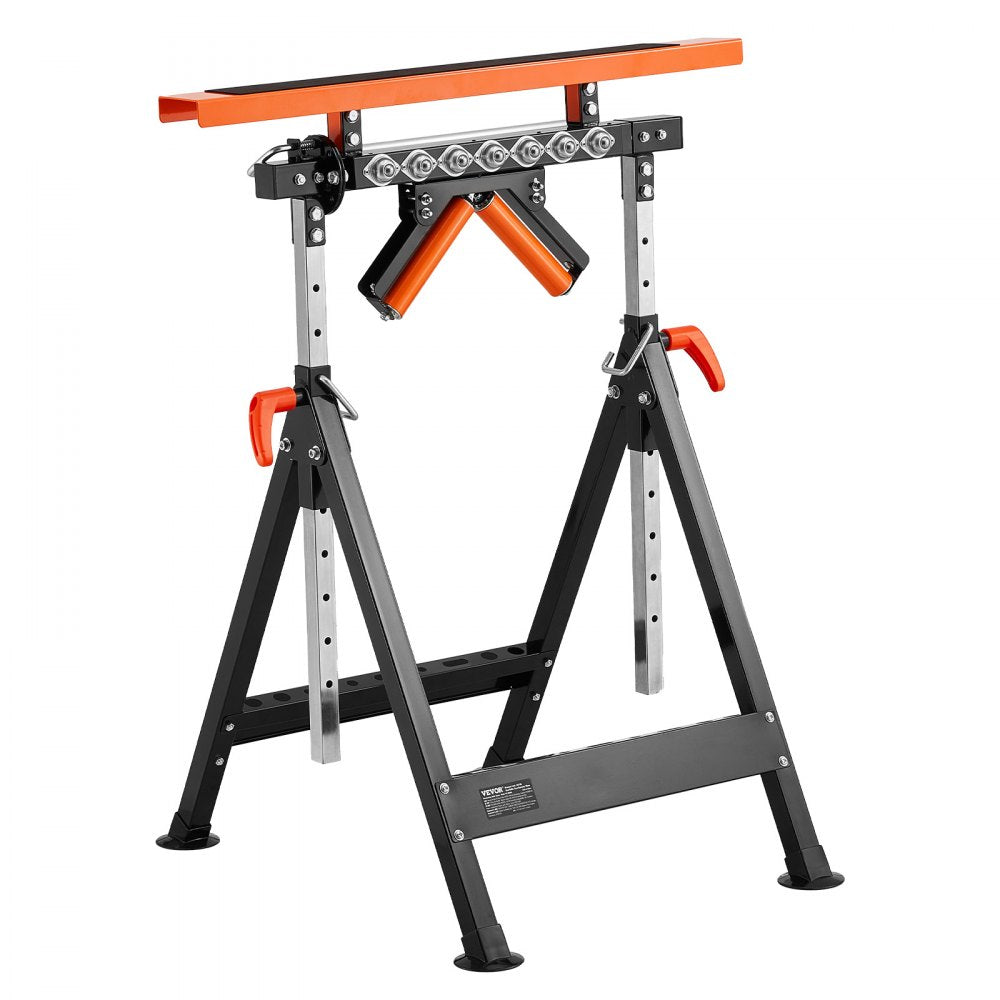 VEVOR 4-in-1 Woodworking Roller Stand Max Load 200 kg Adjustable 838.2-1270 mm